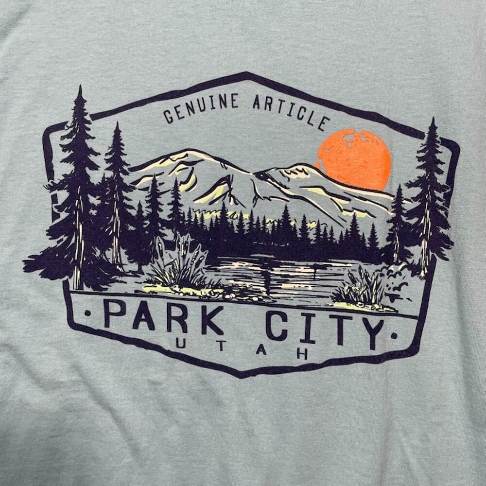 Park City Utah T-shirt LS Snowbird Skiing Snow XL Base Layer - Picture 2 of 4